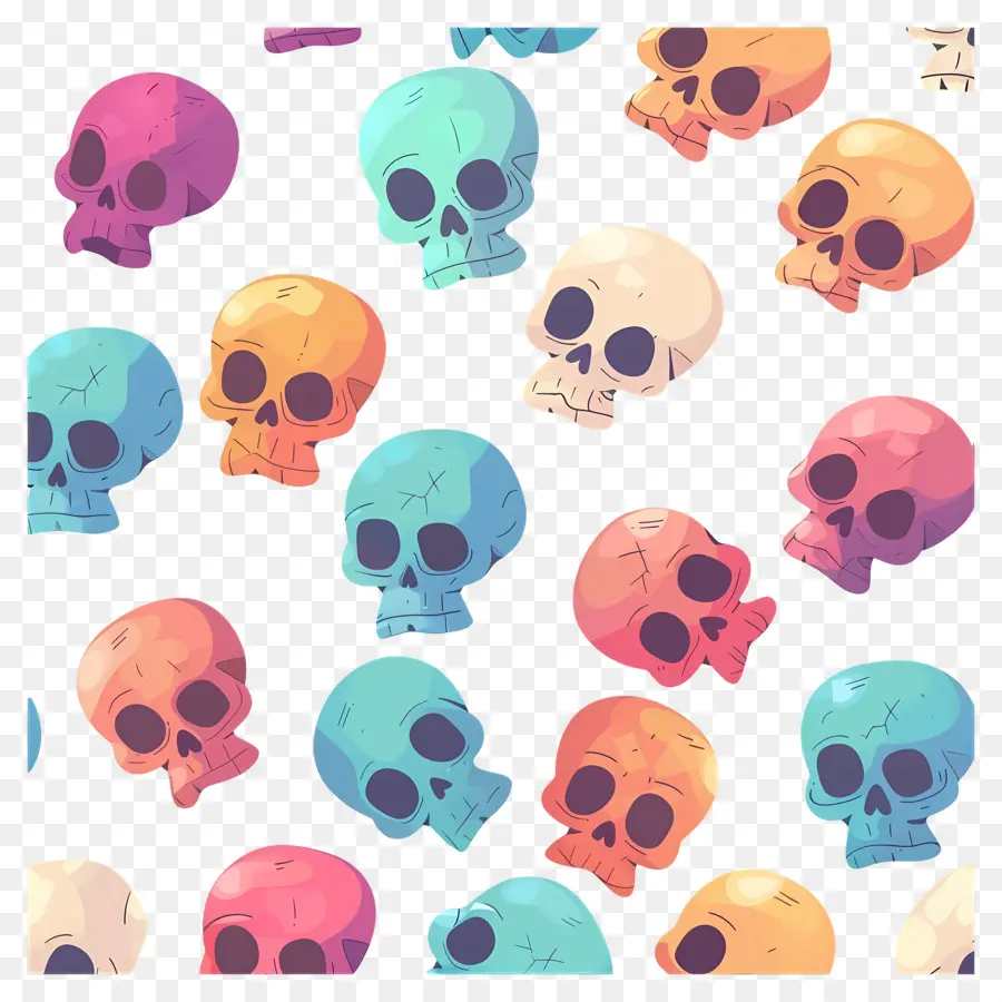 Lindas Calaveras，Calaveras Coloridas PNG