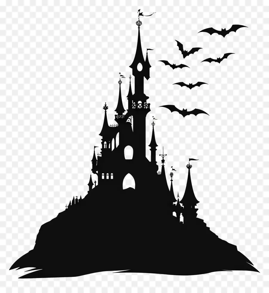 Castillo De Disney De Halloween，Castillo Embrujado PNG