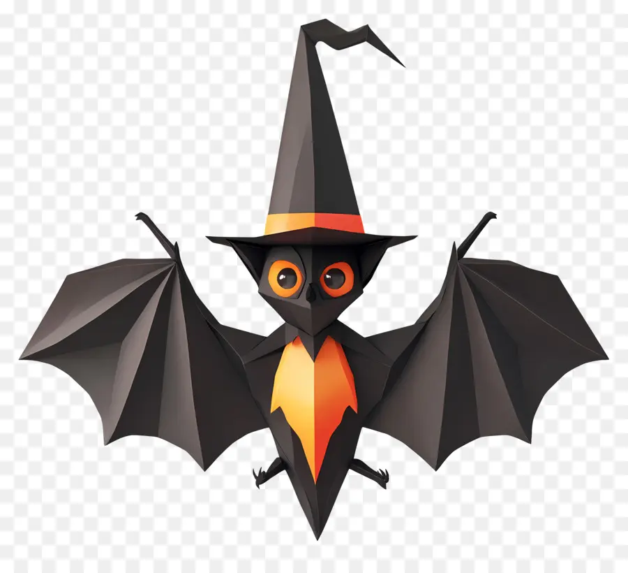 Murciélago De Halloween，Murciélago Con Sombrero PNG