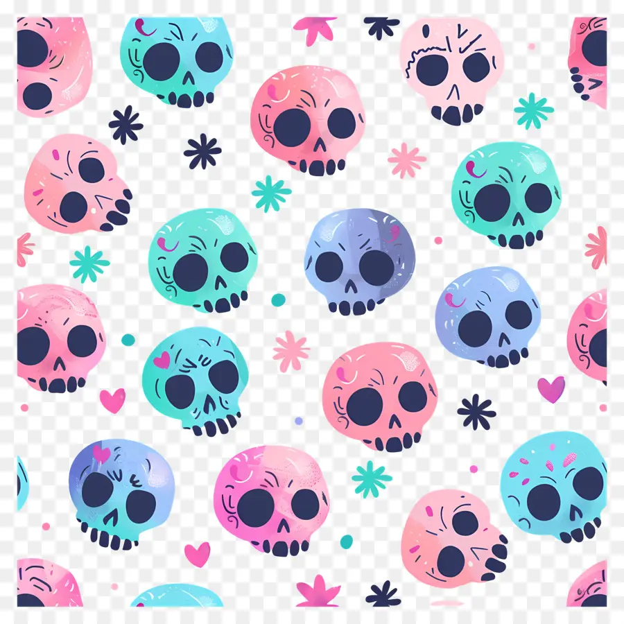 Lindas Calaveras，Calaveras Coloridas PNG