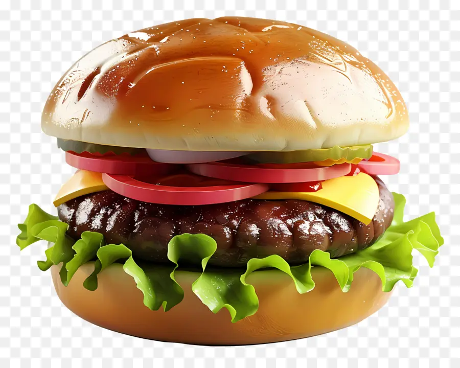 Hamburguesa Simple，Hamburguesa Con Queso PNG