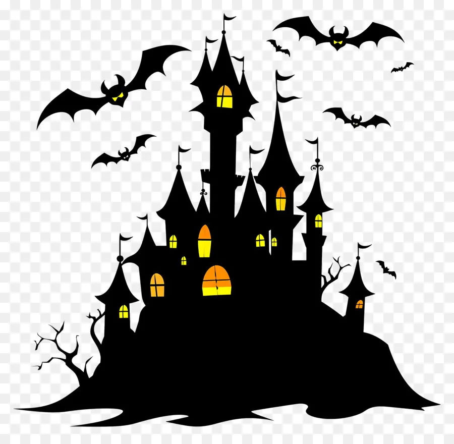 Castillo De Disney De Halloween，Casa Embrujada PNG