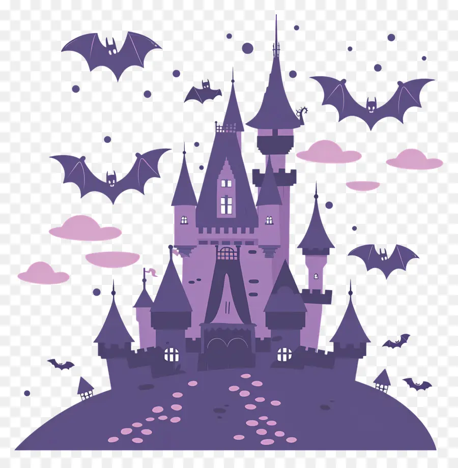 Castillo De Disney De Halloween，Castillo Embrujado PNG