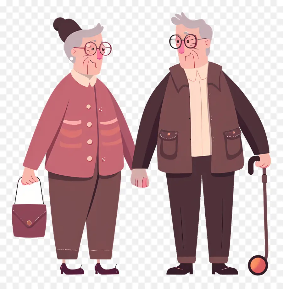 Gente Mayor，Pareja De Ancianos PNG