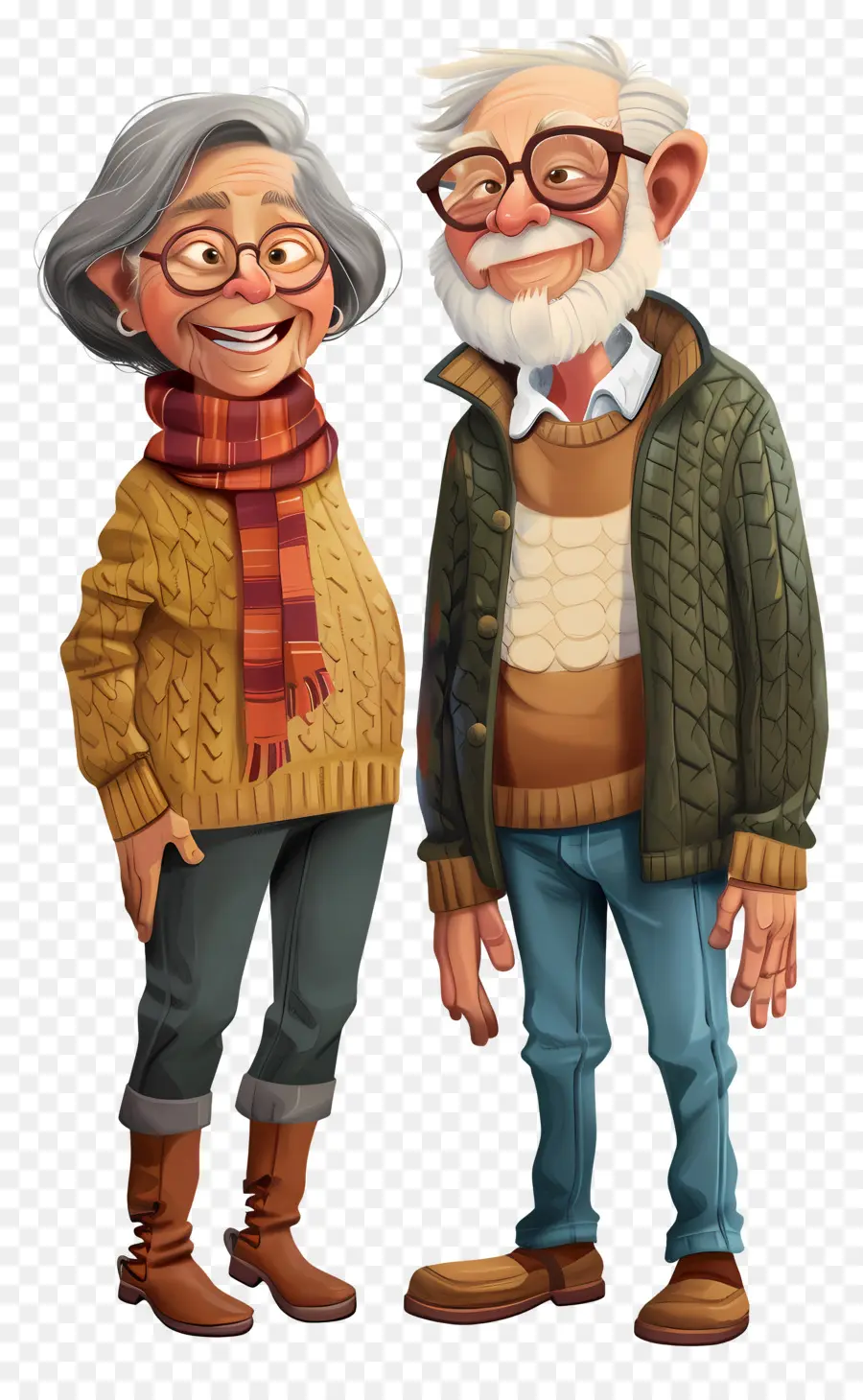 Gente Mayor，Pareja De Ancianos PNG