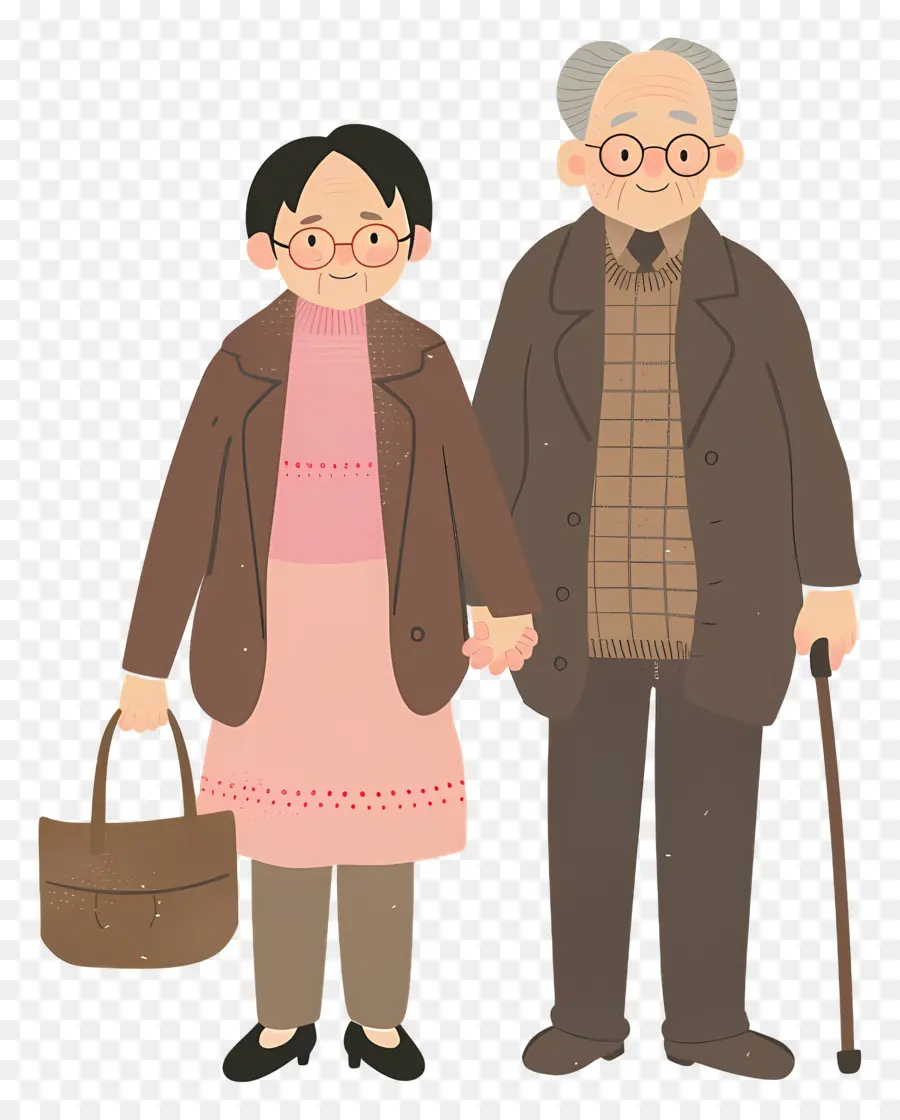 Gente Mayor，Pareja De Ancianos PNG