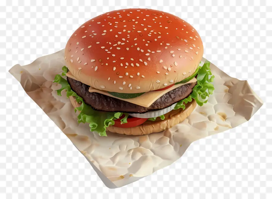 Hamburguesa Simple，Hamburguesa Con Queso PNG