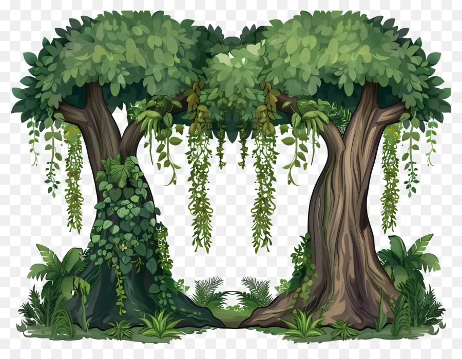 Secoya，árboles De Dibujos Animados PNG