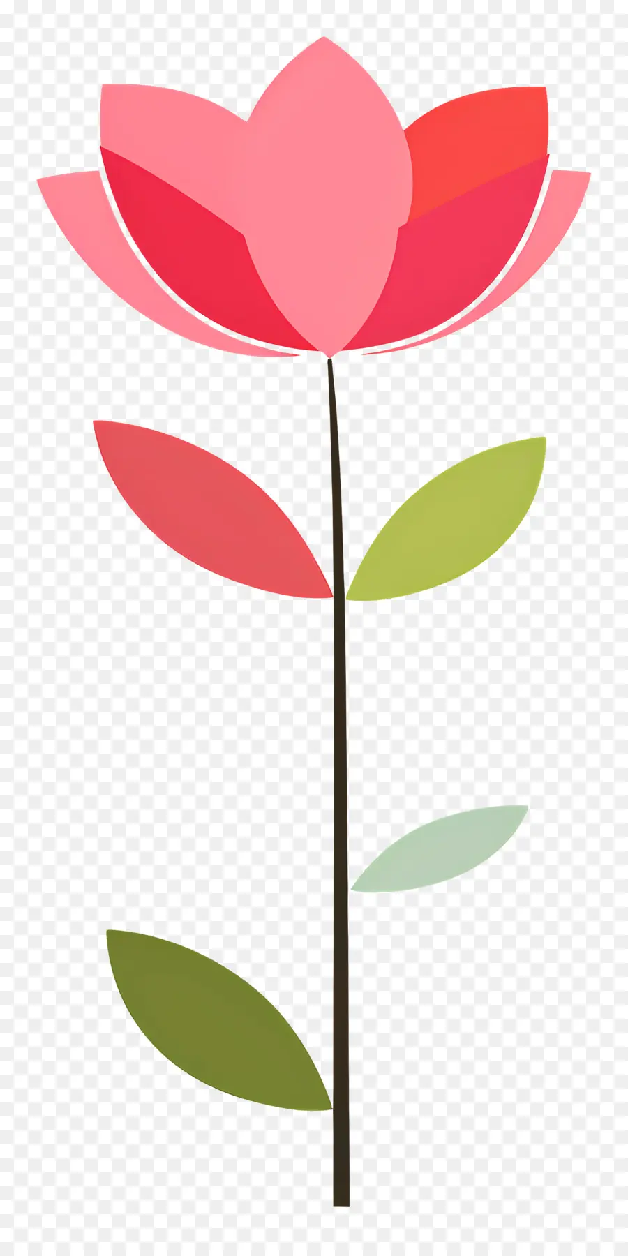 Flor única，Flor Colorida PNG