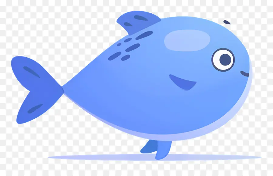 Pescado Azul，Ballena De Dibujos Animados PNG