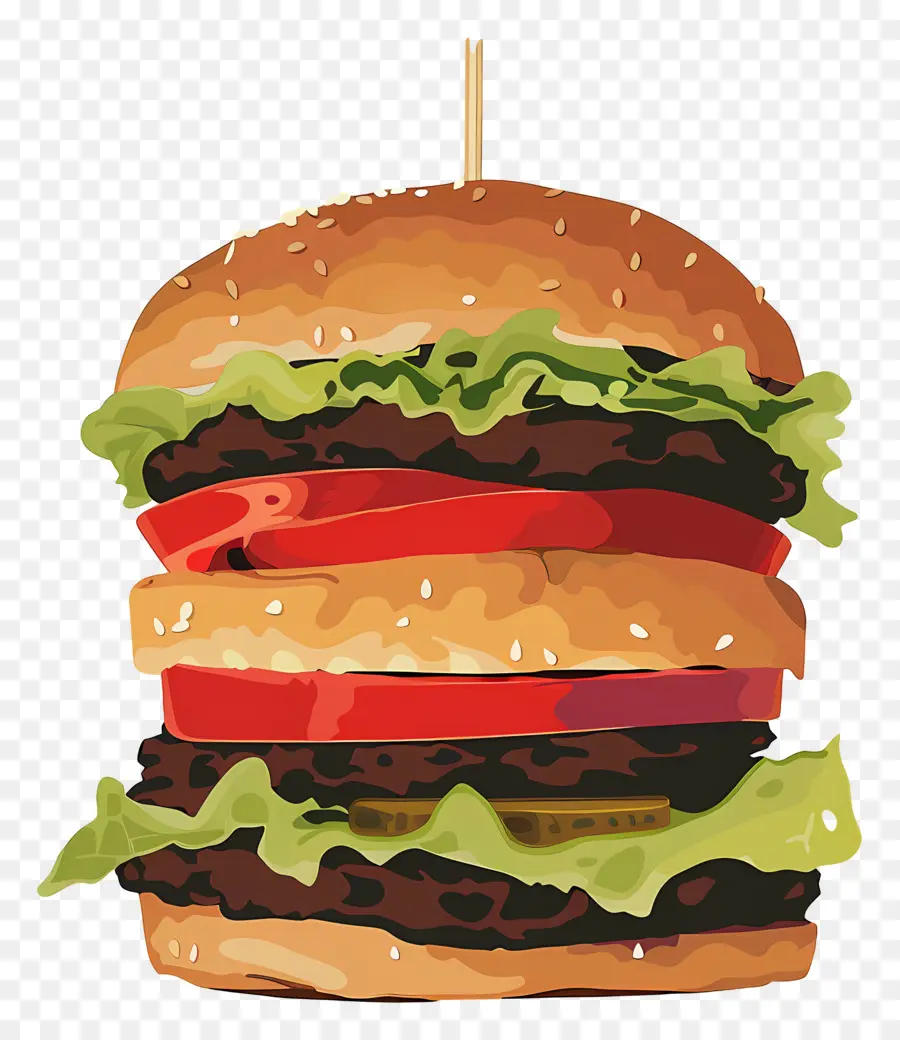 Hamburguesa Jugosa，Hamburguesa Con Capas PNG