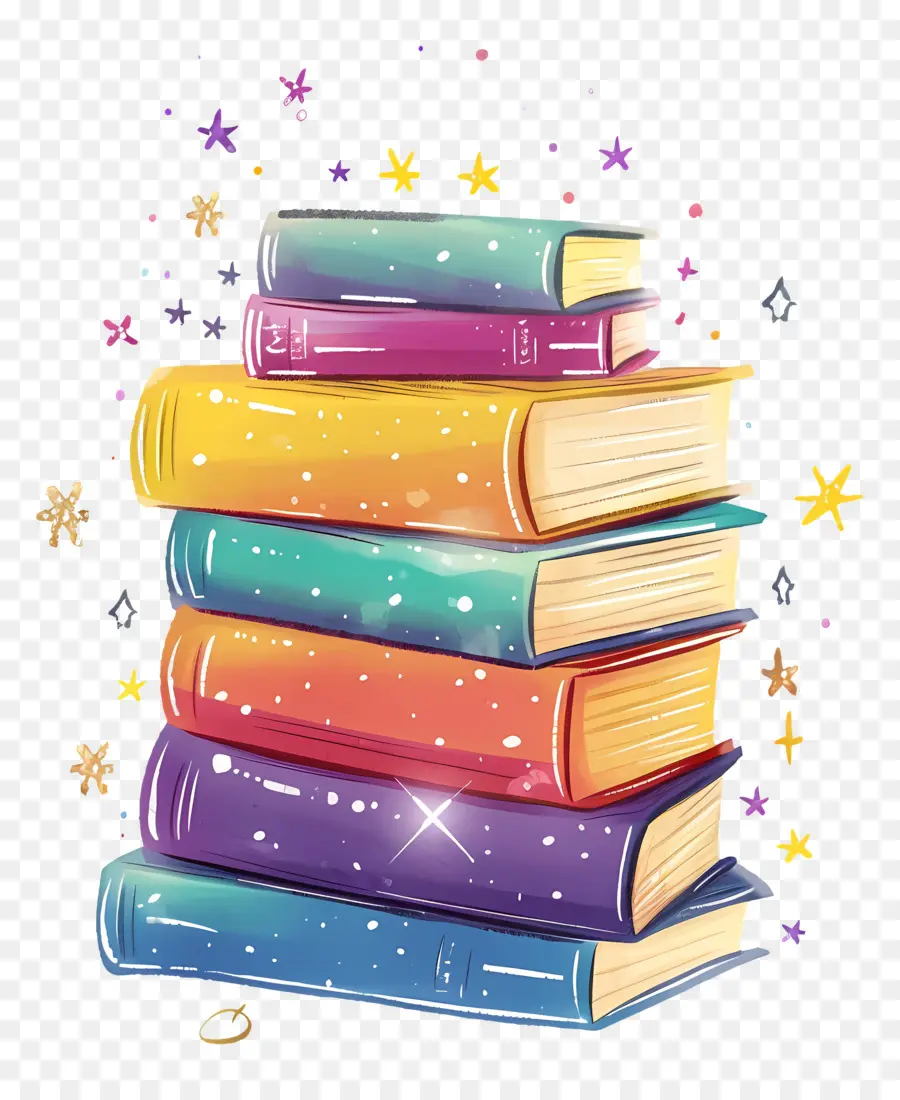 Pila De Libros，Libros PNG