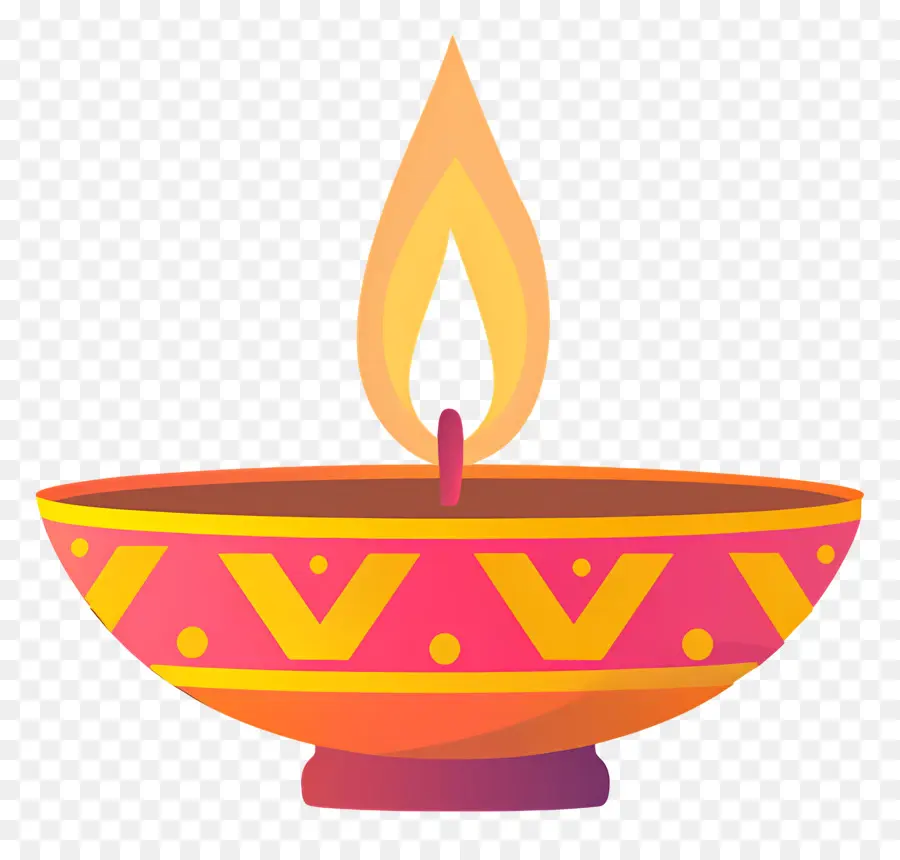 Diwali Diya，Lámpara De Aceite Decorativa PNG