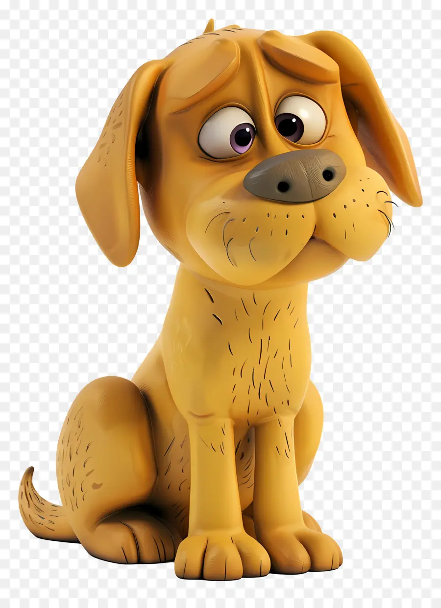 Perro 3d，Perro Triste PNG