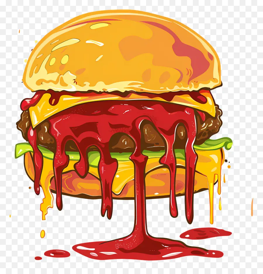 Hamburguesa Jugosa，Hamburguesa Con Queso PNG