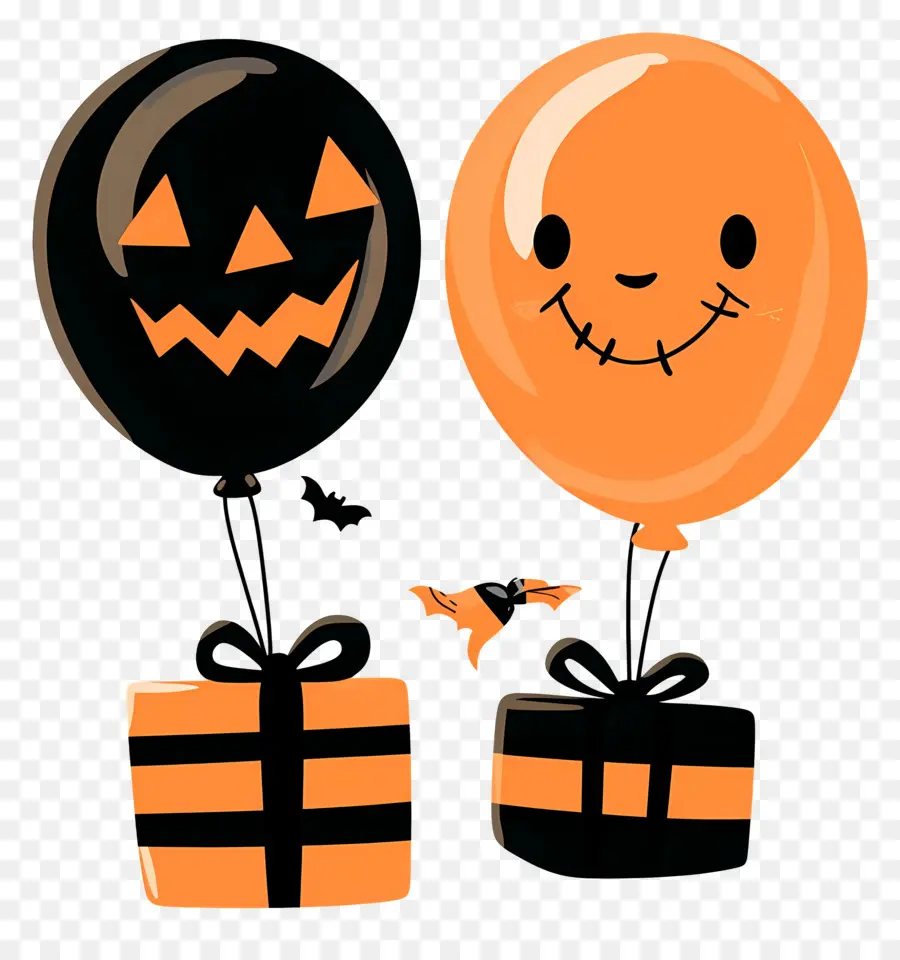 Globos De Halloween，Regalos PNG