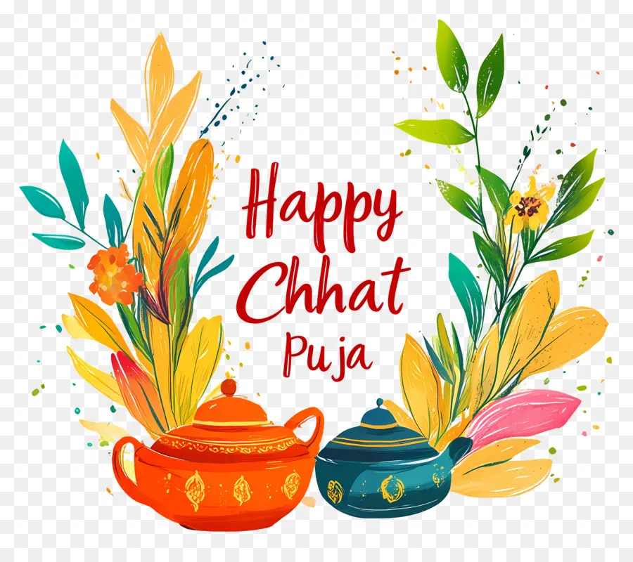 Feliz Chhat Puja，Macetas Decorativas PNG