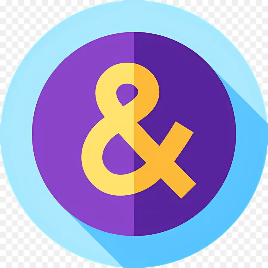 Símbolo Comercial，Ampersand Morado PNG