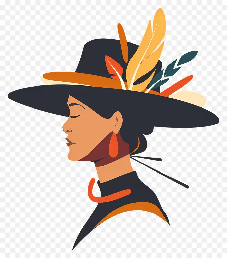 Logotipo De Niña，Mujer Con Sombrero PNG