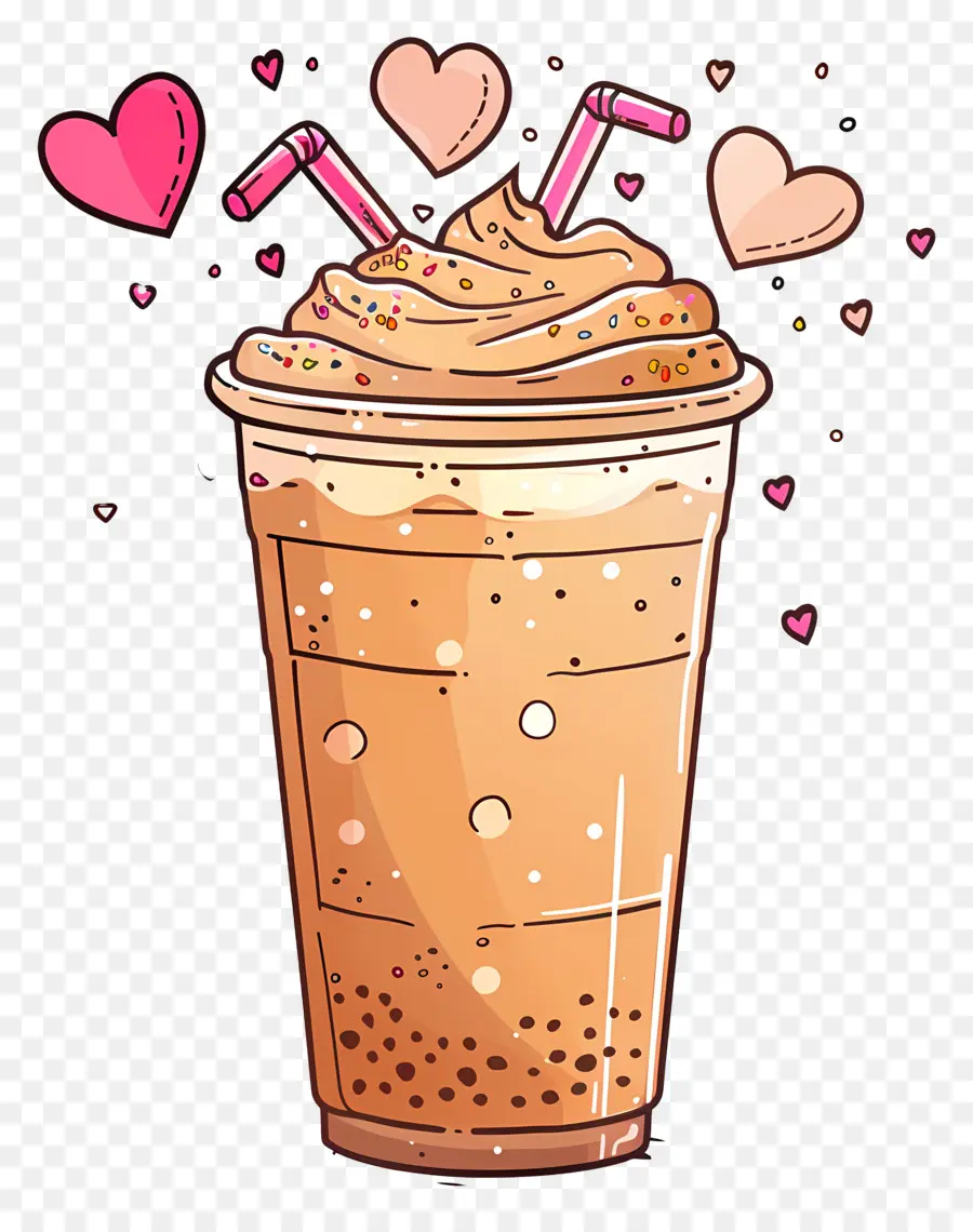 Café Caliente，Café Helado Con Crema PNG