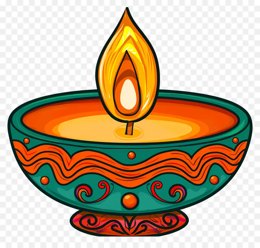 Diwali Diya，Lámpara De Aceite PNG