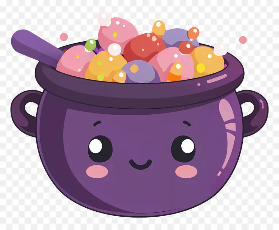 Dulces De Halloween，Olla Morada PNG