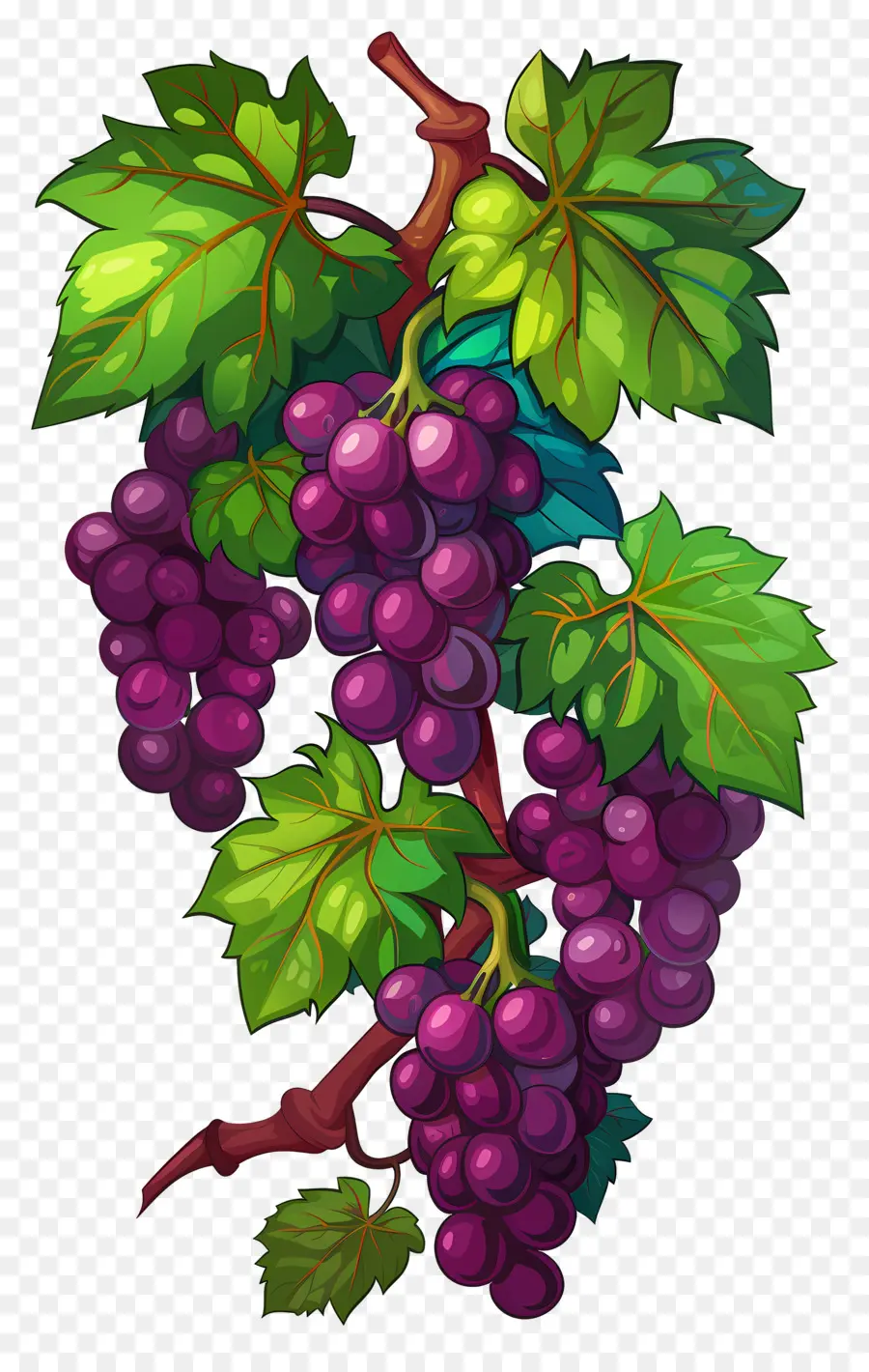 Vid De Uva，Uvas Moradas PNG