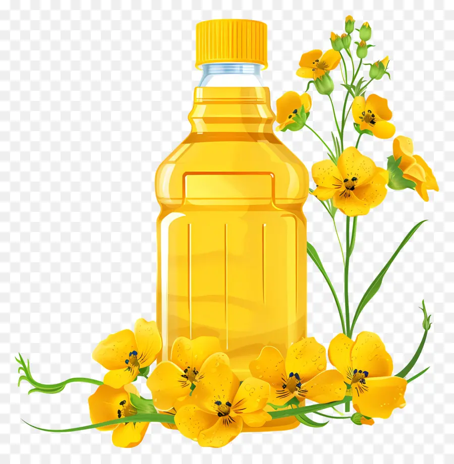 Aceite De Canola，Botella De Aceite PNG