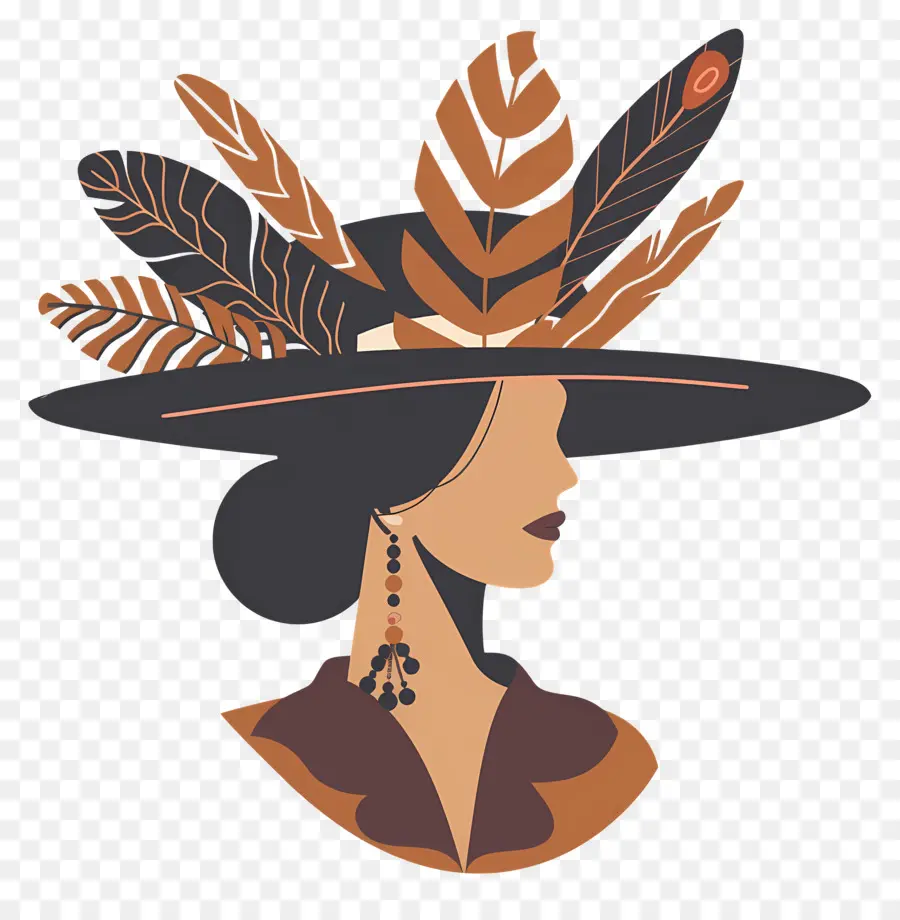 Logotipo De Niña，Silueta Con Sombrero PNG