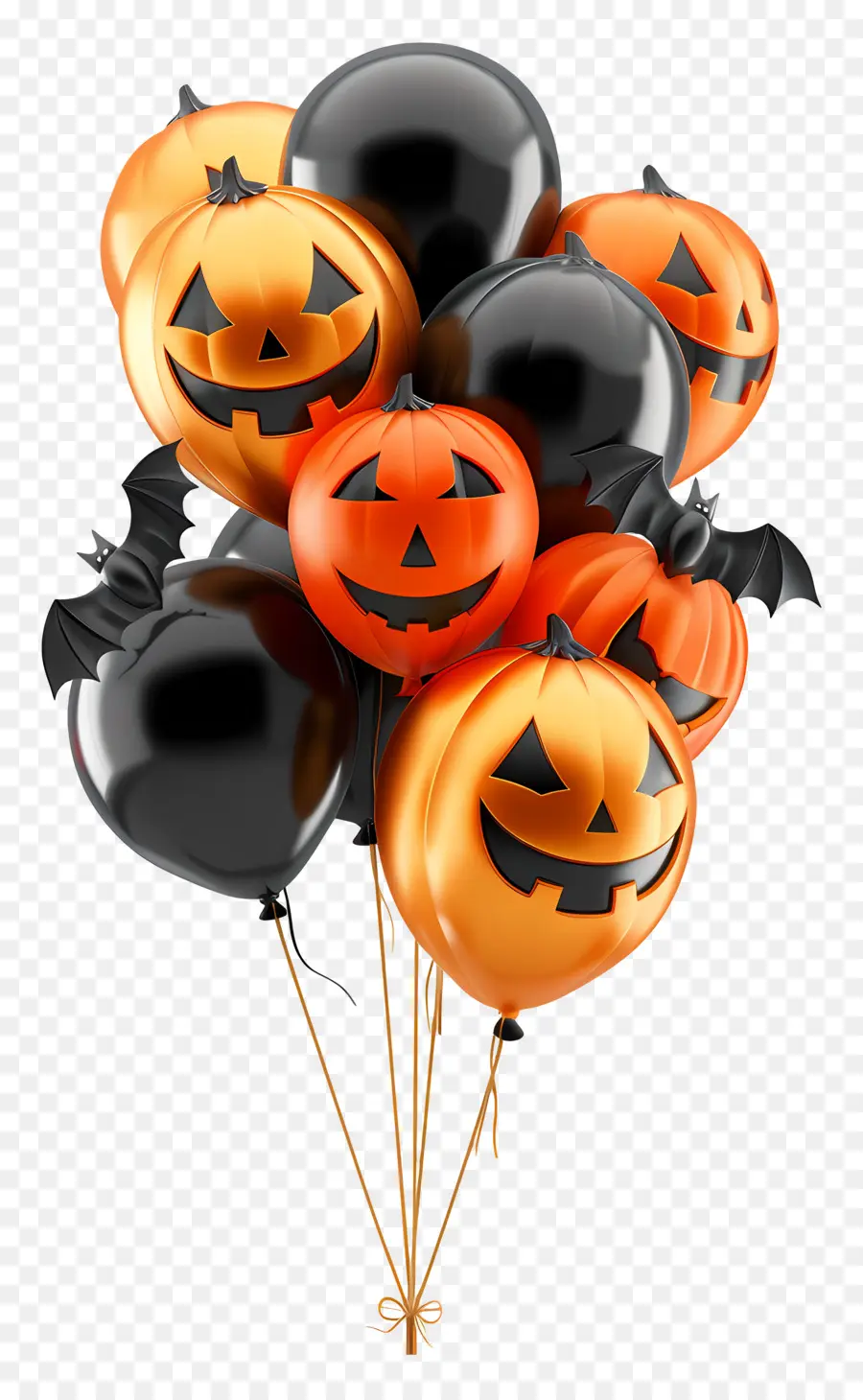 Globos De Halloween，Globos De Calabaza PNG