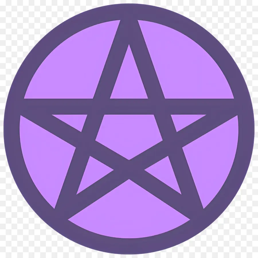 Símbolo Del Pentagrama，Pentagrama Morado PNG