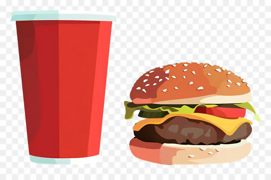 Hamburguesa Coca Cola，Hamburguesa Y Papas Fritas PNG