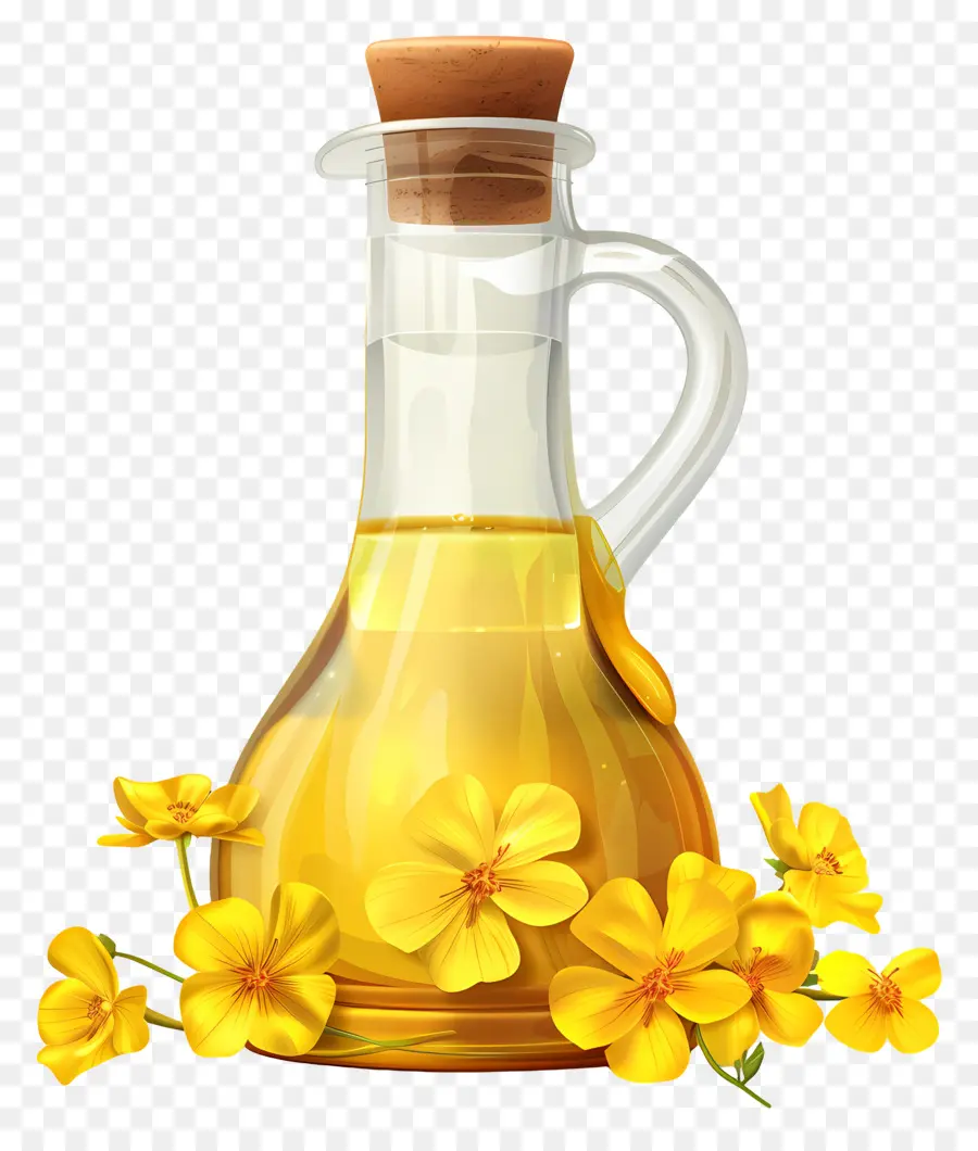 Aceite De Canola，Botella De Aceite PNG