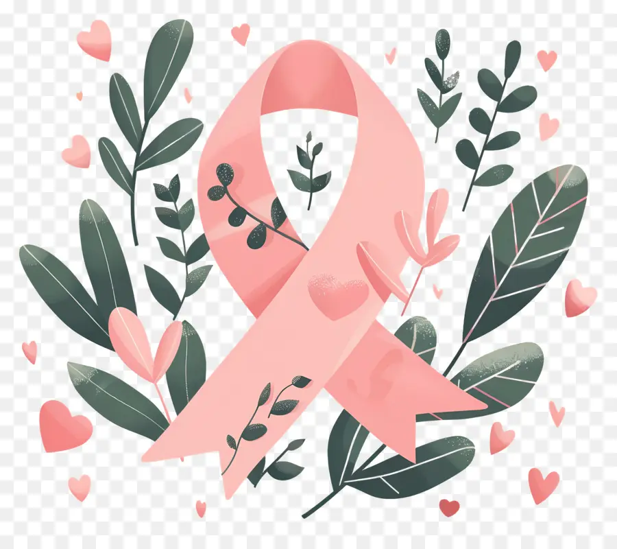 Concientización Sobre El Cáncer De Mama，Cinta Rosa PNG