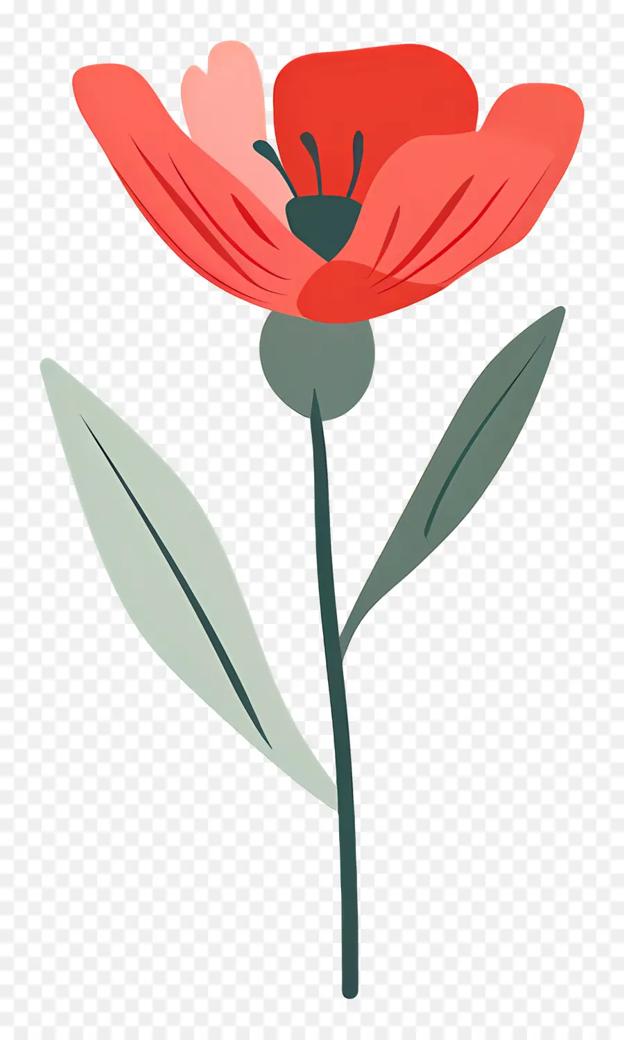 Flor única，Flor Colorida PNG