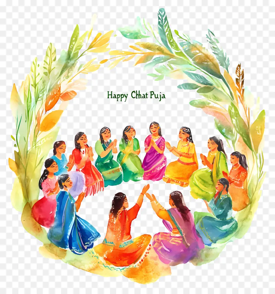 Feliz Chhat Puja，Reunión De Chhath Puja PNG