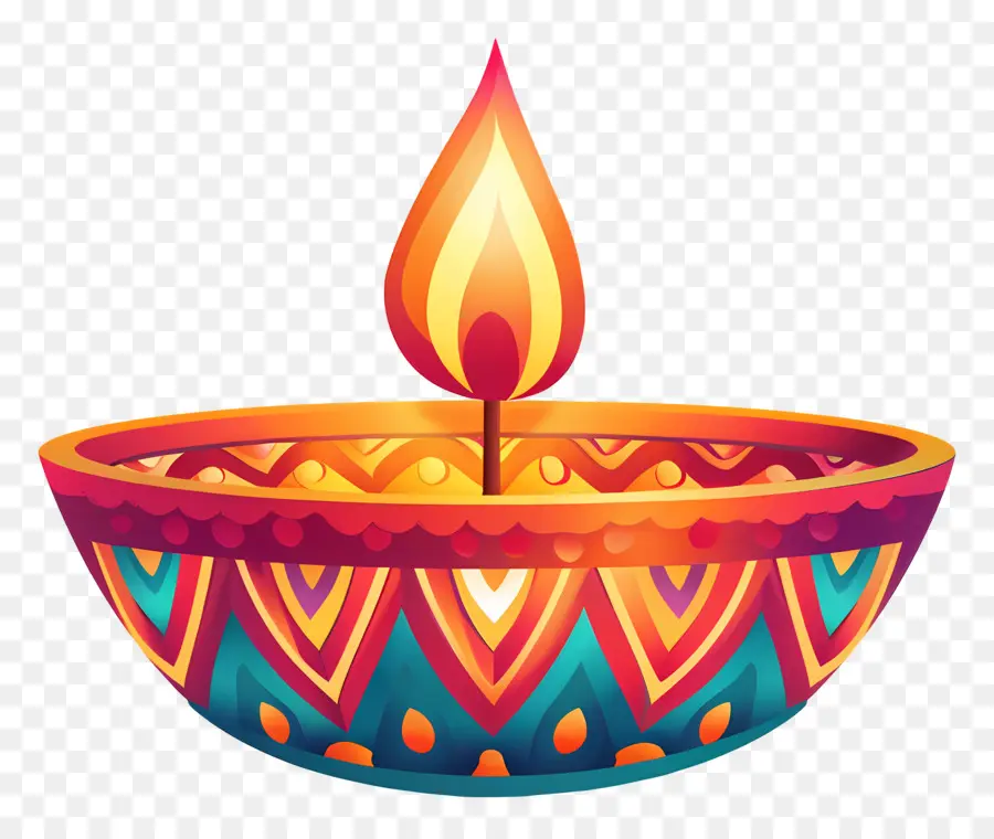 Diwali Diya，Lámpara De Aceite Decorativa PNG