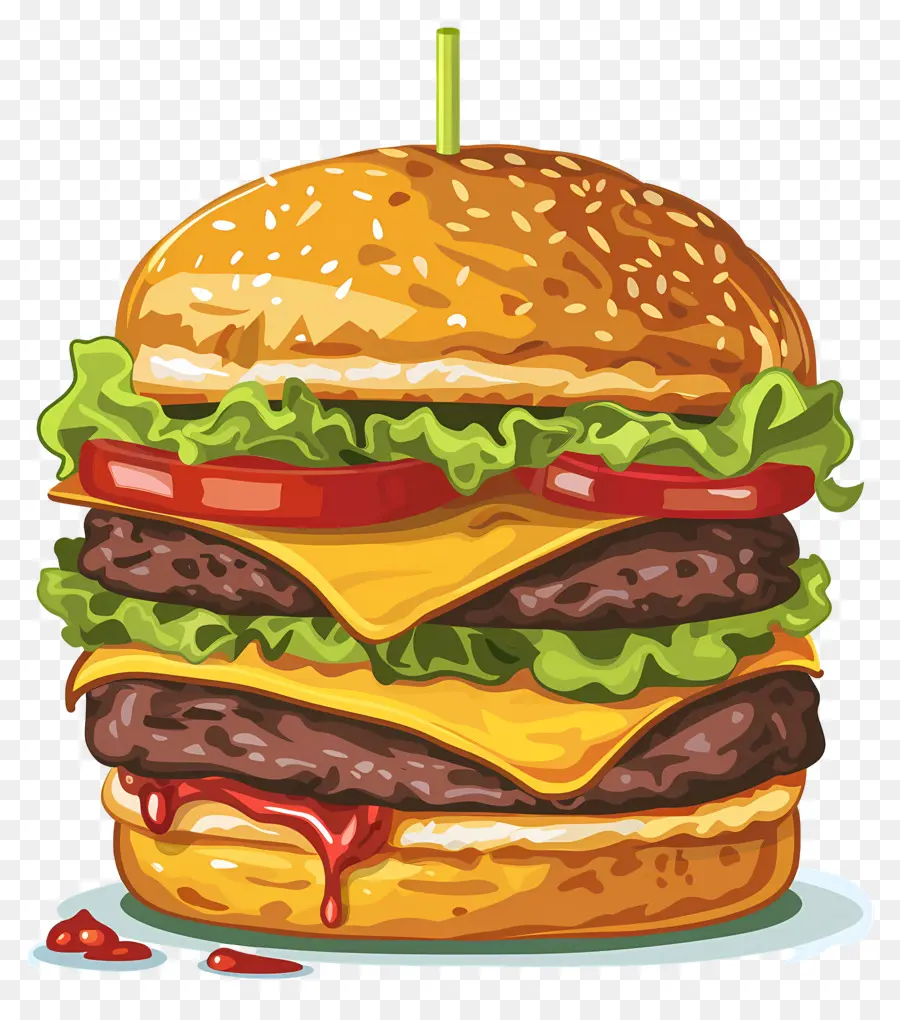 Hamburguesa Jugosa，Hamburguesa Con Queso PNG