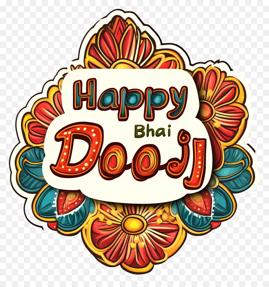 Feliz Bhai Dooj，Texto Feliz De Bhai Dooj PNG