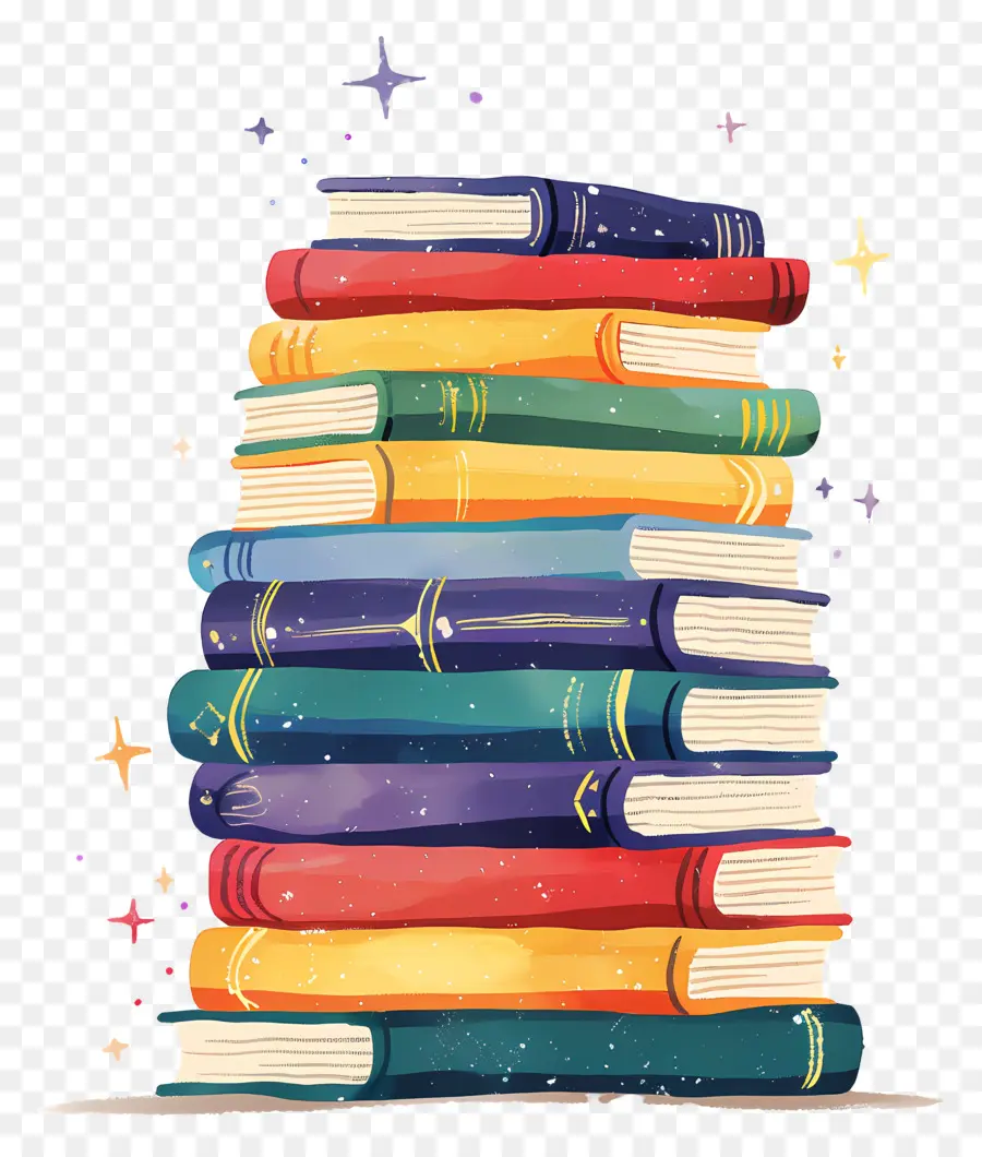 Pila De Libros，Libros PNG