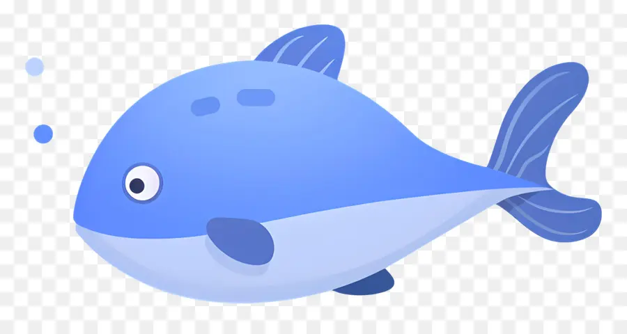 Pescado Azul，Ballena De Dibujos Animados PNG