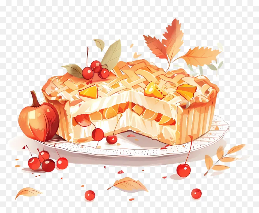 Pastel De Acción De Gracias，Pastel PNG