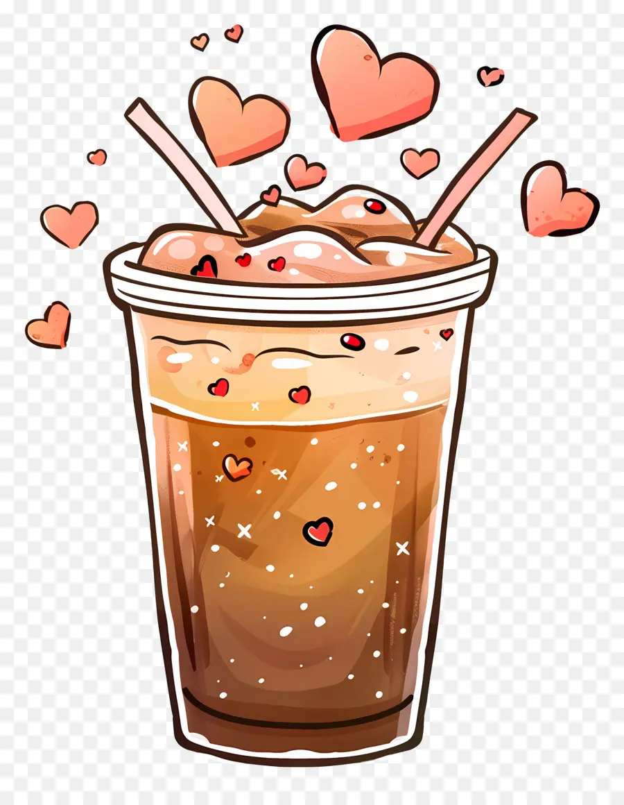 Café Caliente，Café Helado Con Crema PNG