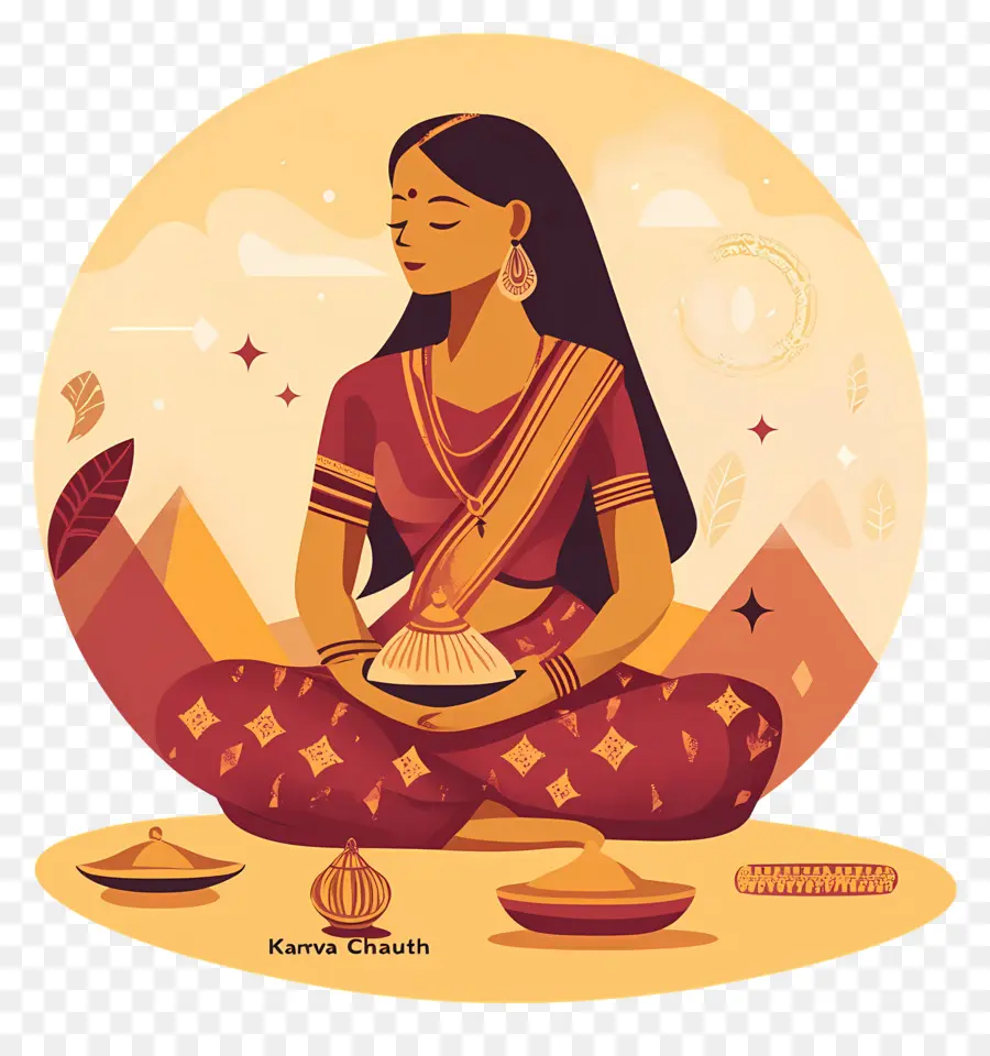 Karva Chauth，Celebración De Karva Chauth PNG