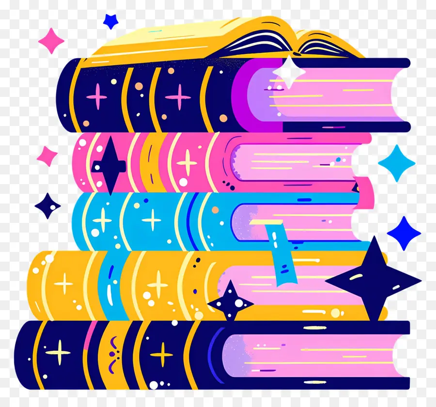 Pila De Libros，Libros PNG