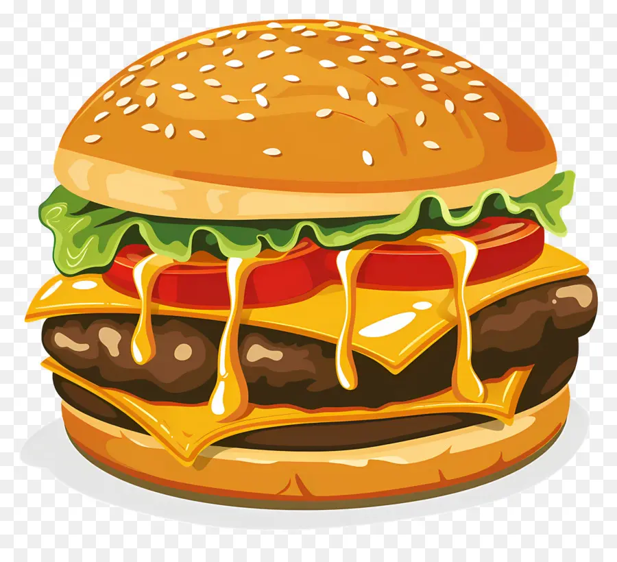 Hamburguesa Jugosa，Hamburguesa Con Queso PNG