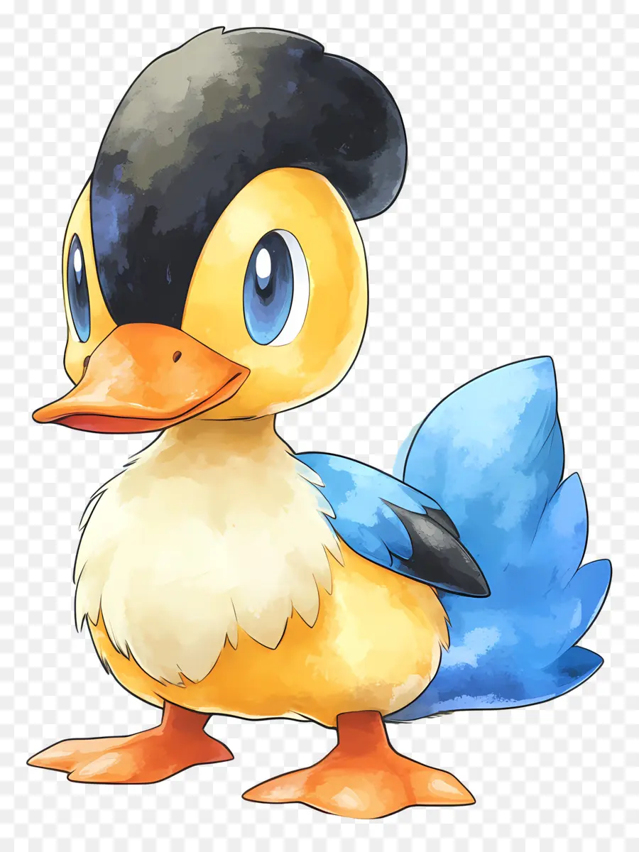 Pato De Dibujos Animados，Pato Azul PNG