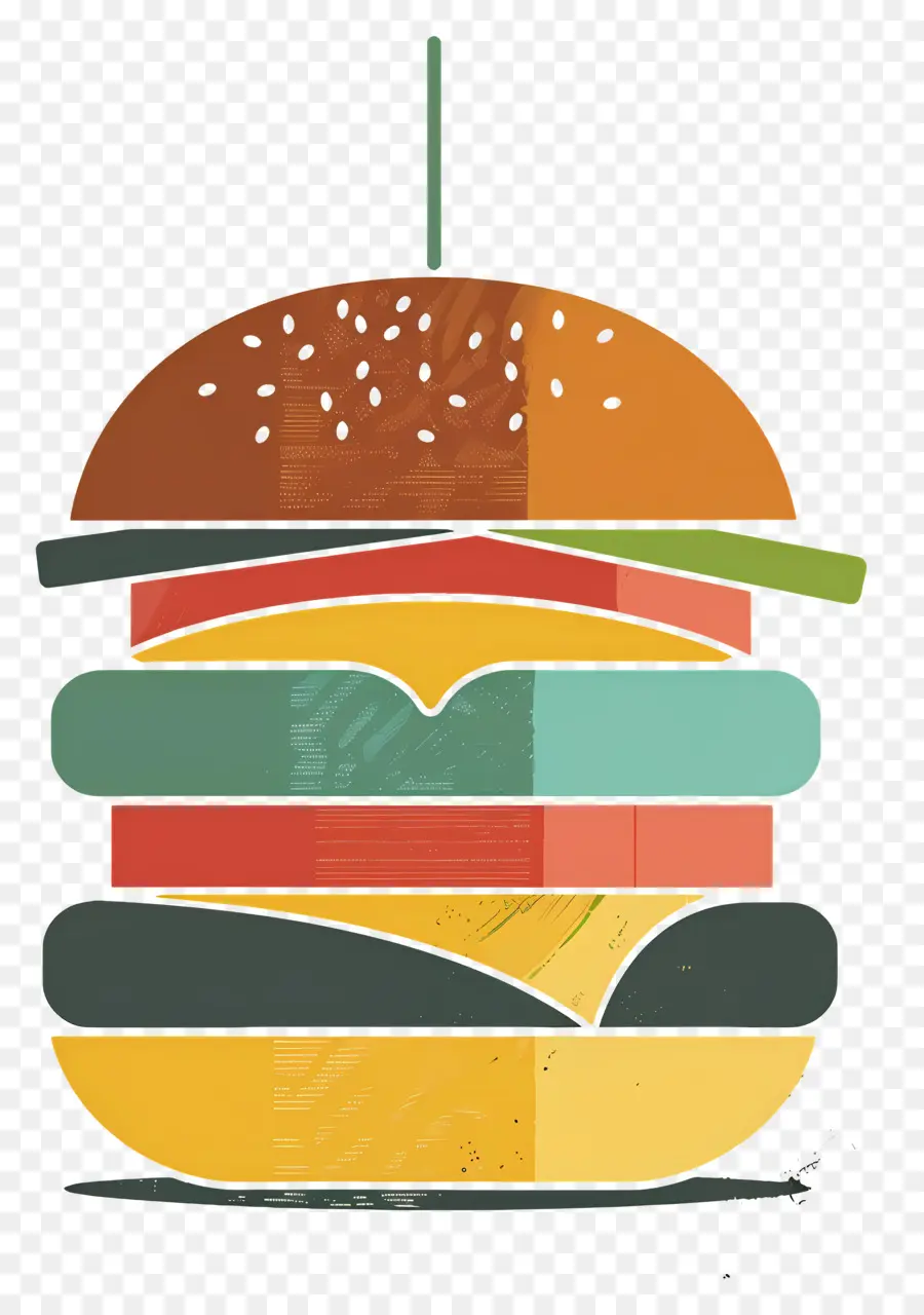 Hamburguesa Jugosa，Hamburguesa Colorida PNG