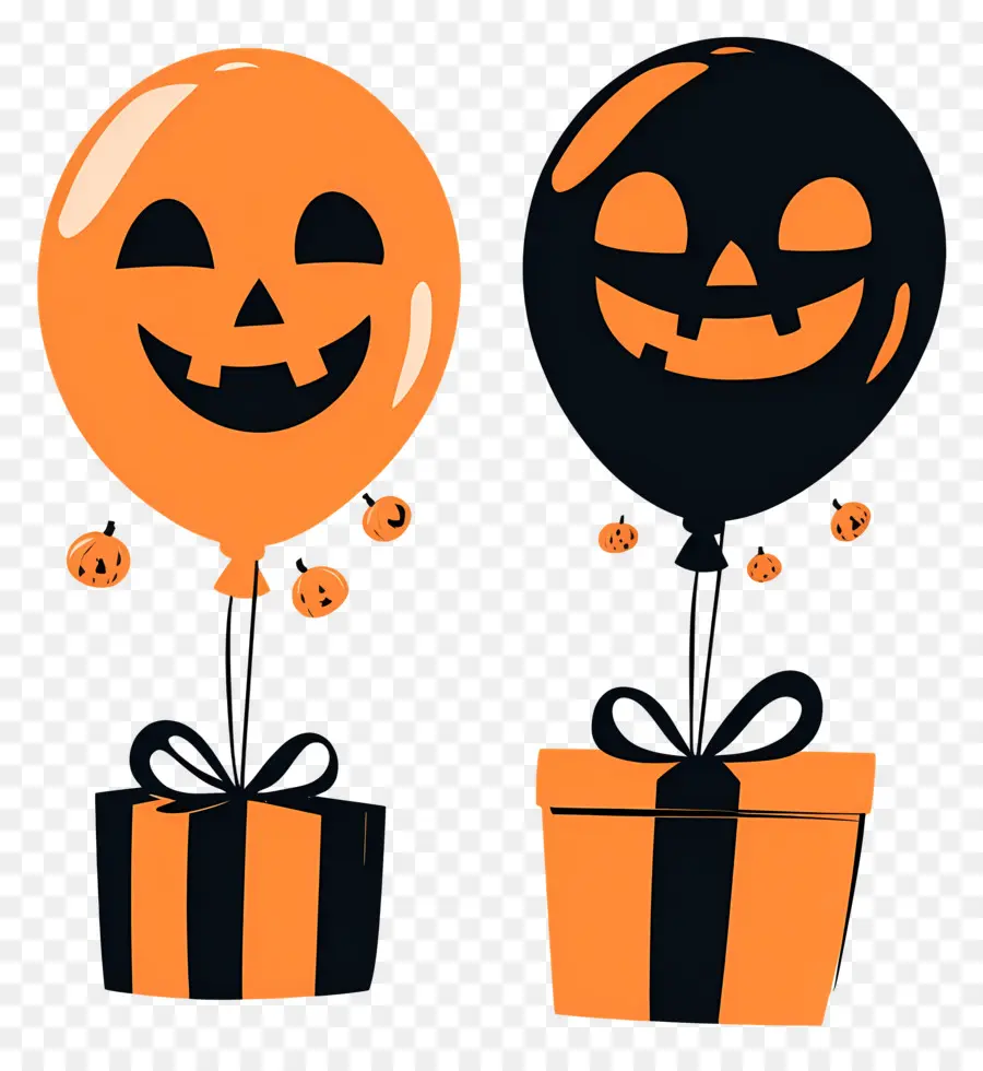 Globos De Halloween，Regalos PNG