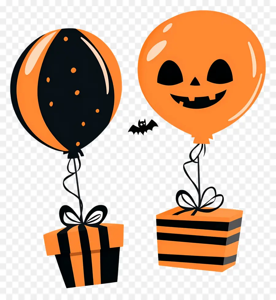 Globos De Halloween，Regalos PNG